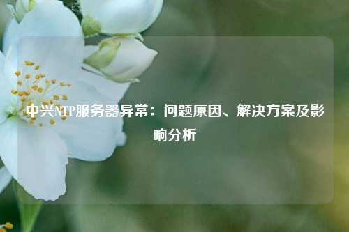 中興NTP服務(wù)器異常：?jiǎn)栴}原因、解決方案及影響分析
